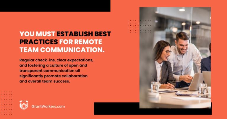 You must establish best practices for remote team communication quote inside image